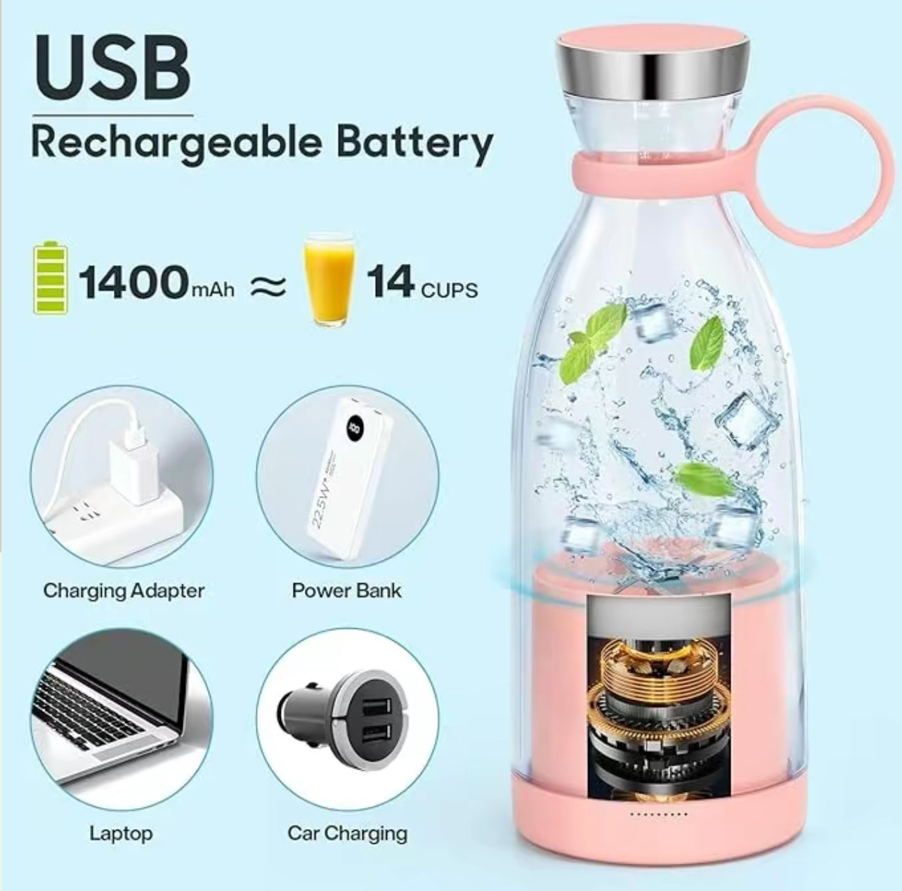 Juice IT - Mixeur portable pour fruits